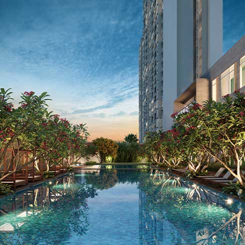 Godrej Ananda | Swimming Pool View